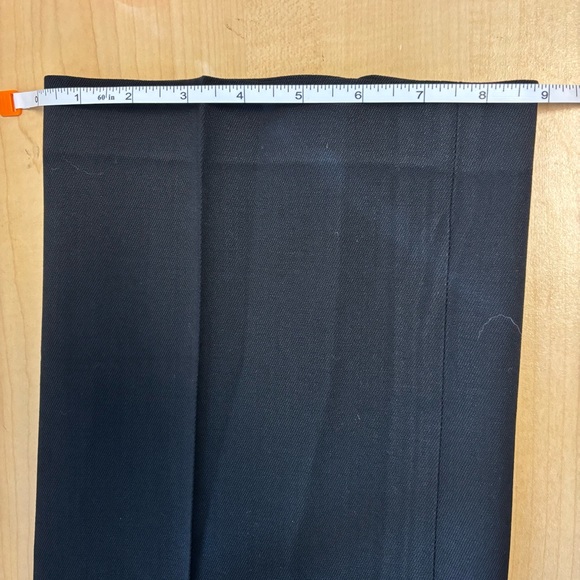 NWT Aritzia Babaton Black Agency Pant Cropped High Rise Straight Wool size 4 - Picture 15 of 16